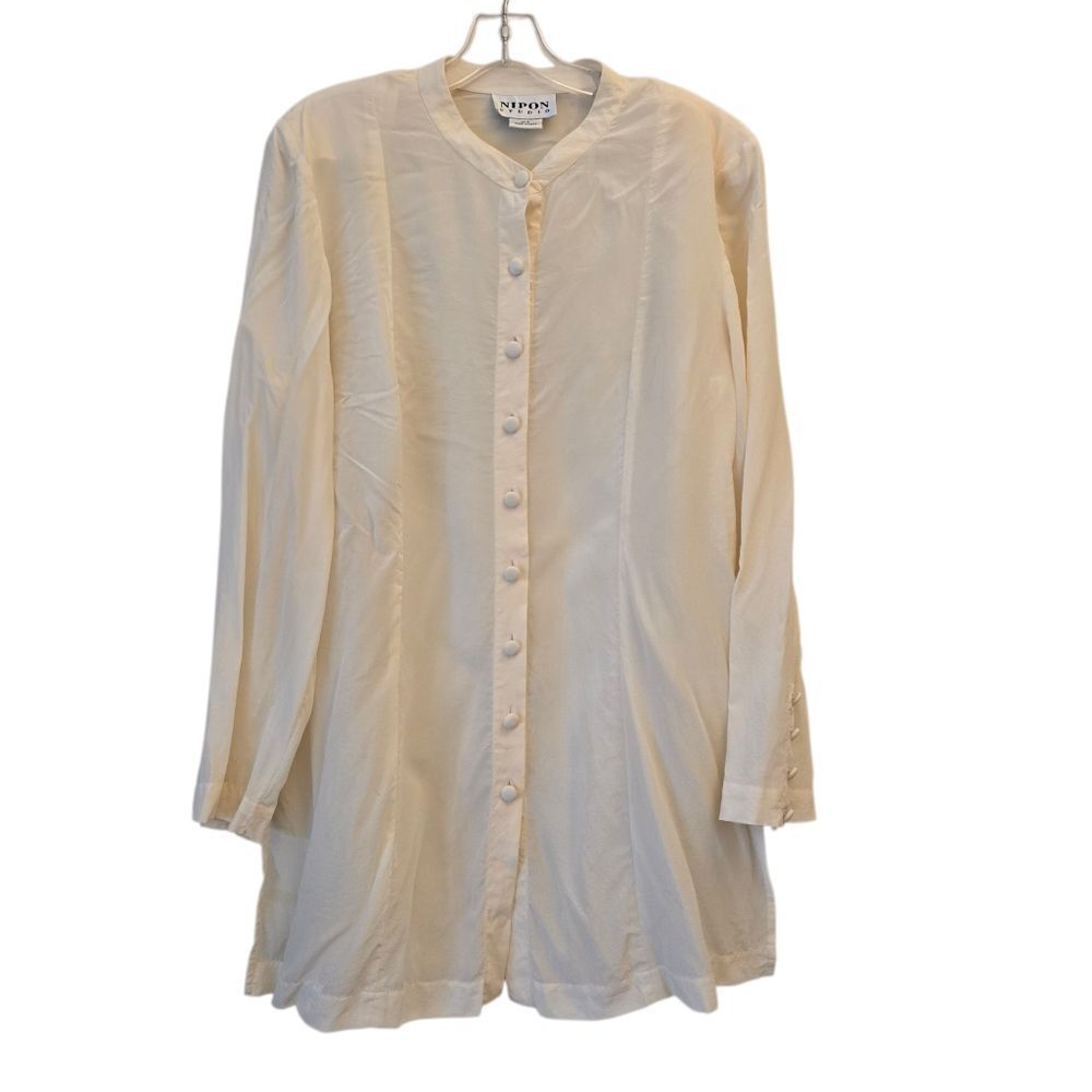 Nipon Studio Womens Blouse Button Down 100% Silk … - image 1
